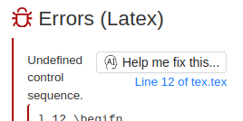 ChatGPT helps with LaTeX error messages