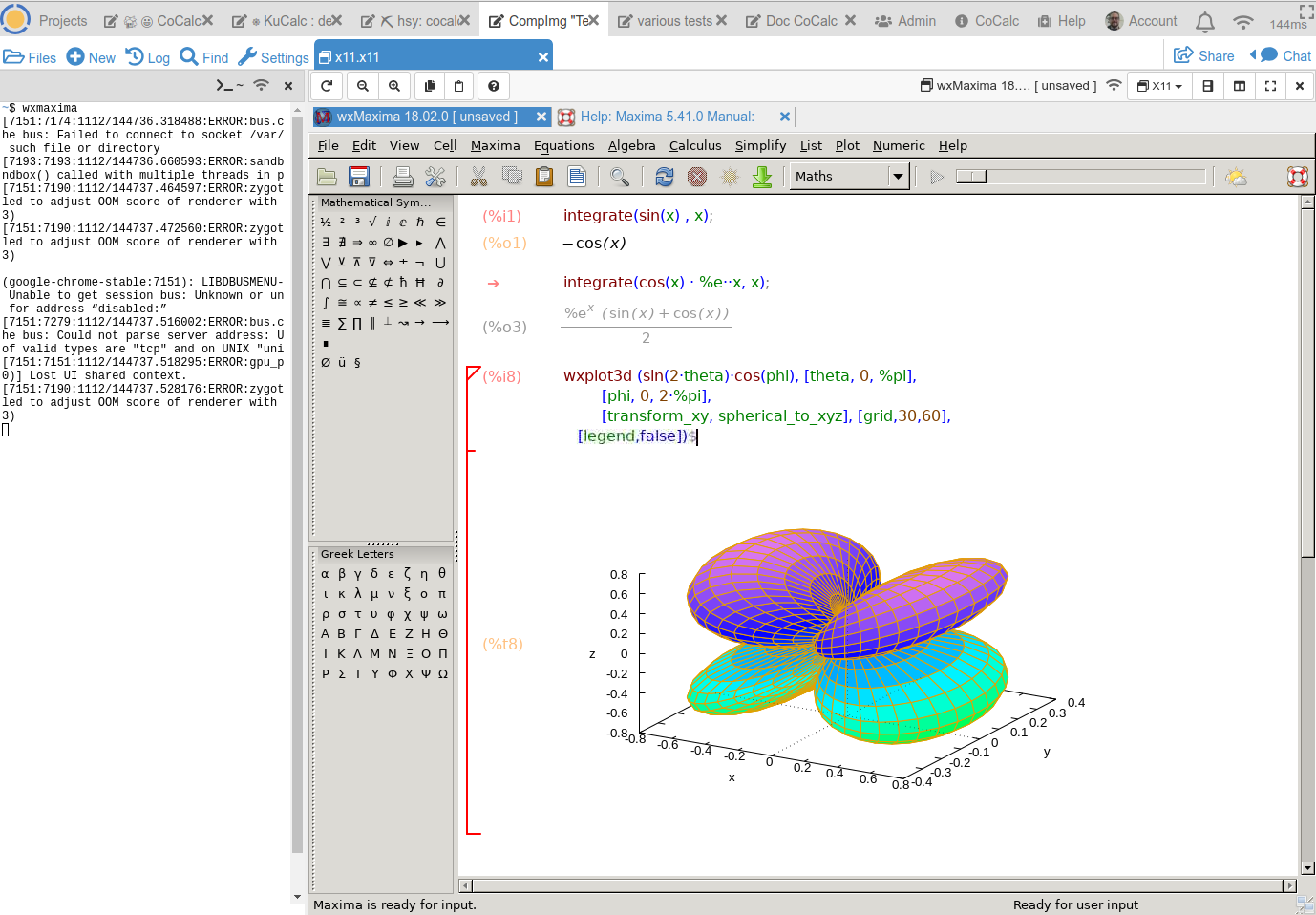 Screenshot illustrating Linux graphical X11 desktop